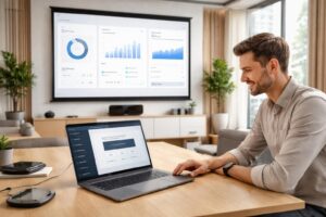 découvrez comment piloter facilement un écran ou une projection depuis votre pc portable sans stress grâce à notre showroom interactif.