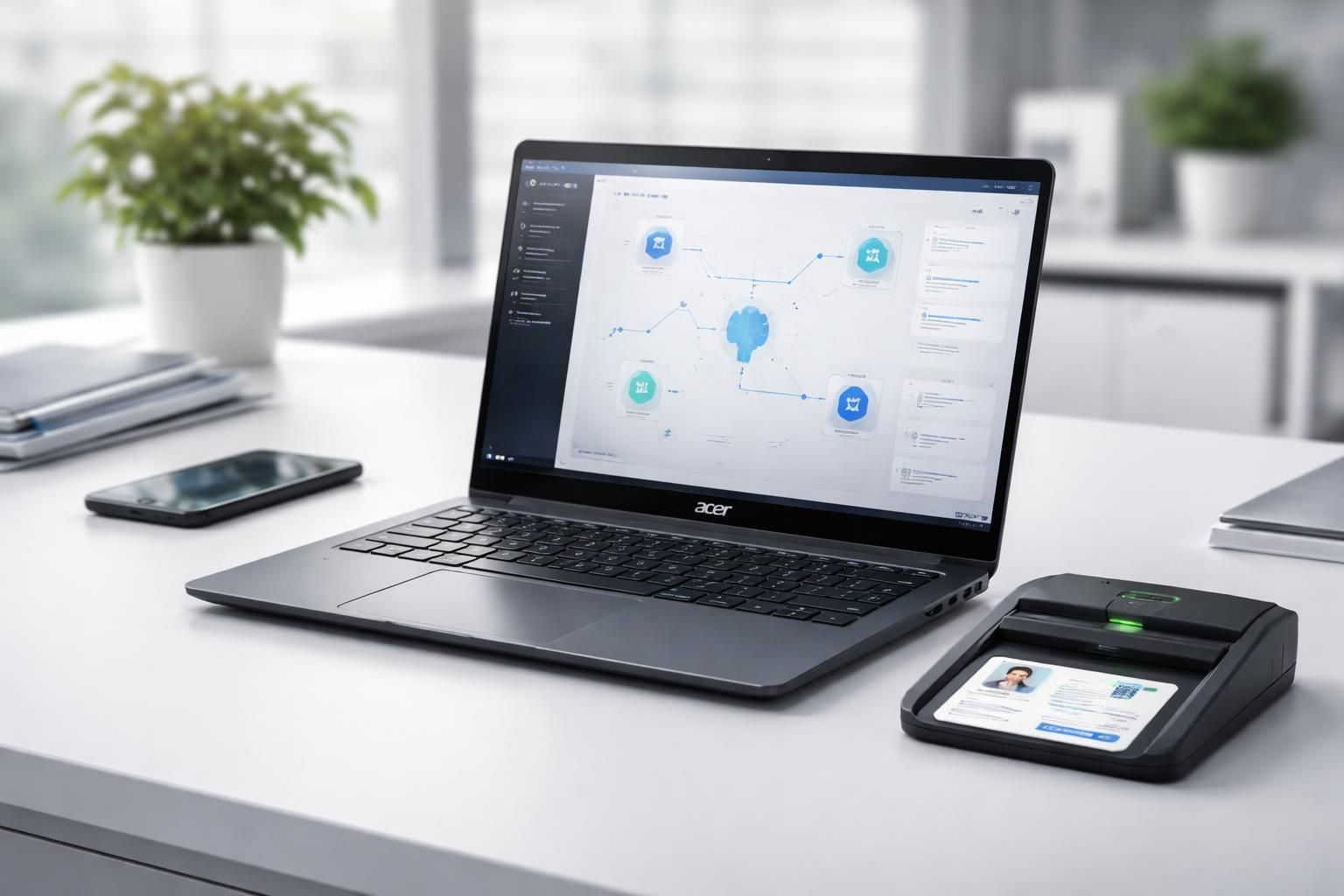 optimisez votre prospection avec un pc portable acer : intégrez facilement le workflow scanner de badges à votre crm pour un suivi efficace et rapide.