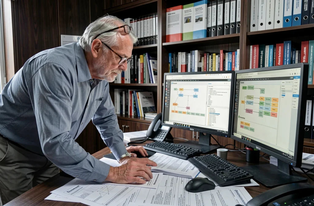 Expert technique de Globalis analysant une architecture WordPress avancée dans un environnement de développement professionnel